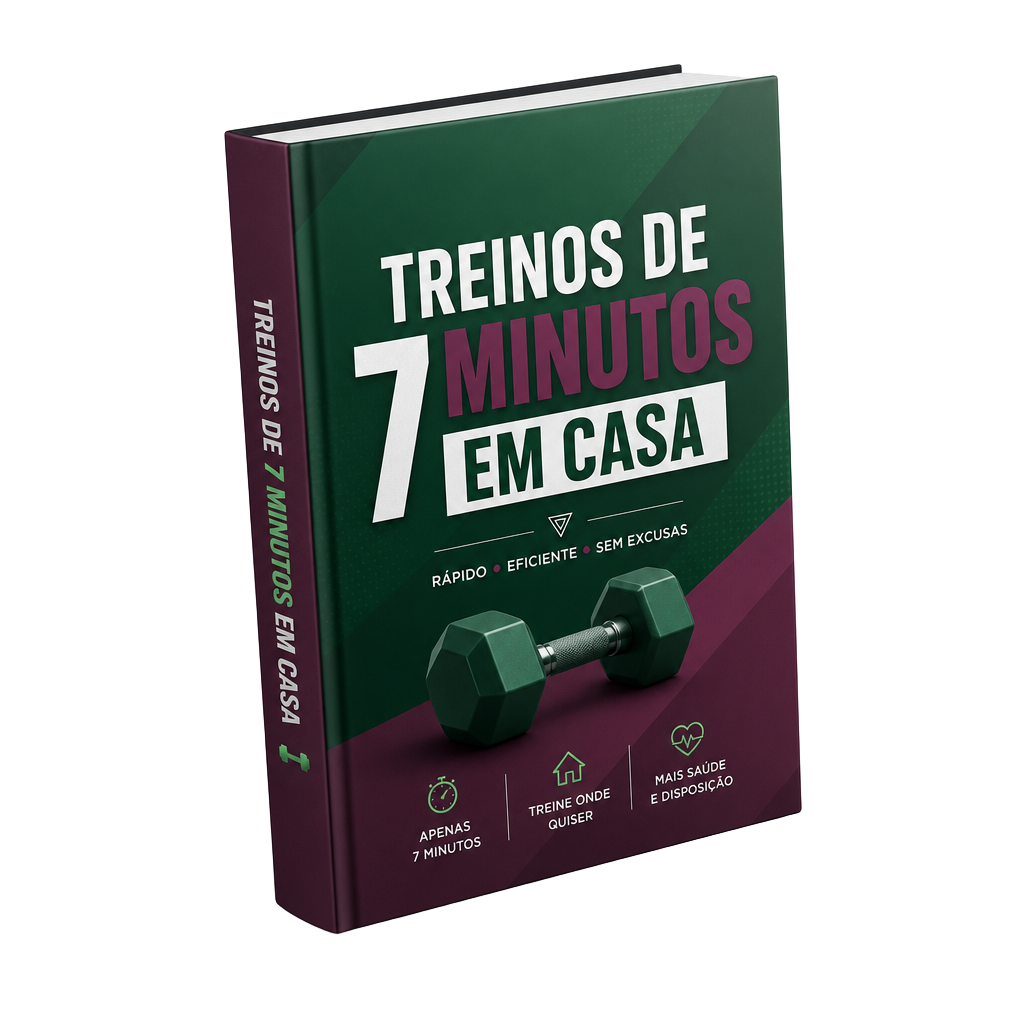 Mockup 3D — Treinos de 7 Minutos em Casa