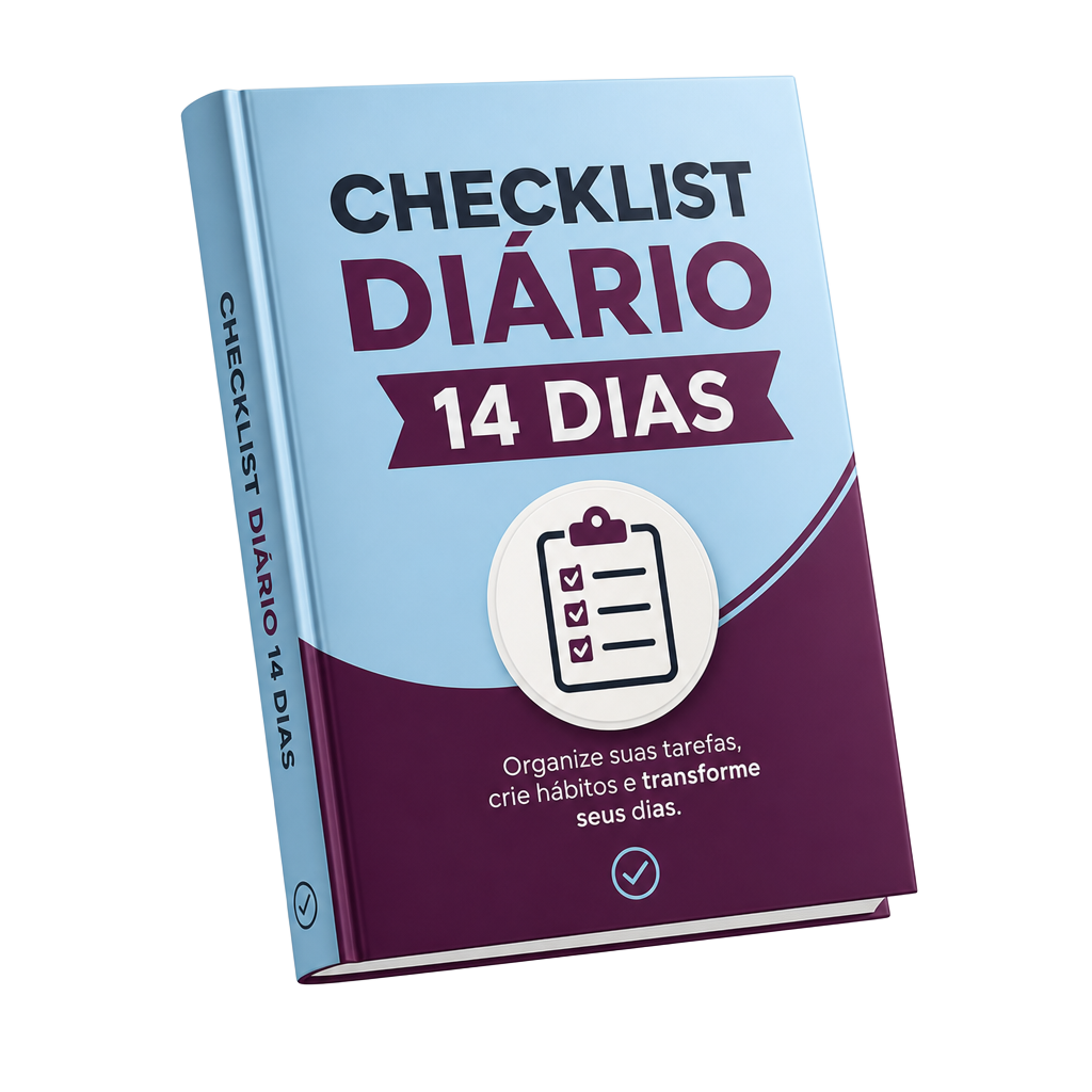 Mockup 3D — Checklist Diário de Consistência